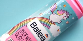 Balea Regenbogen Dusche mit Einhorn