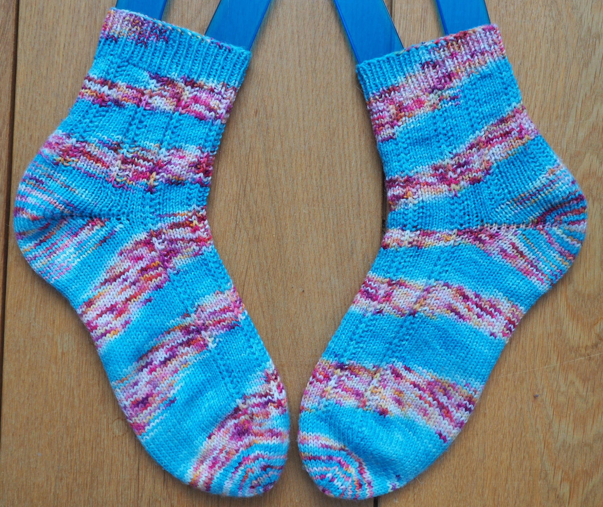 Handgestrickte Socken Muster Jeck