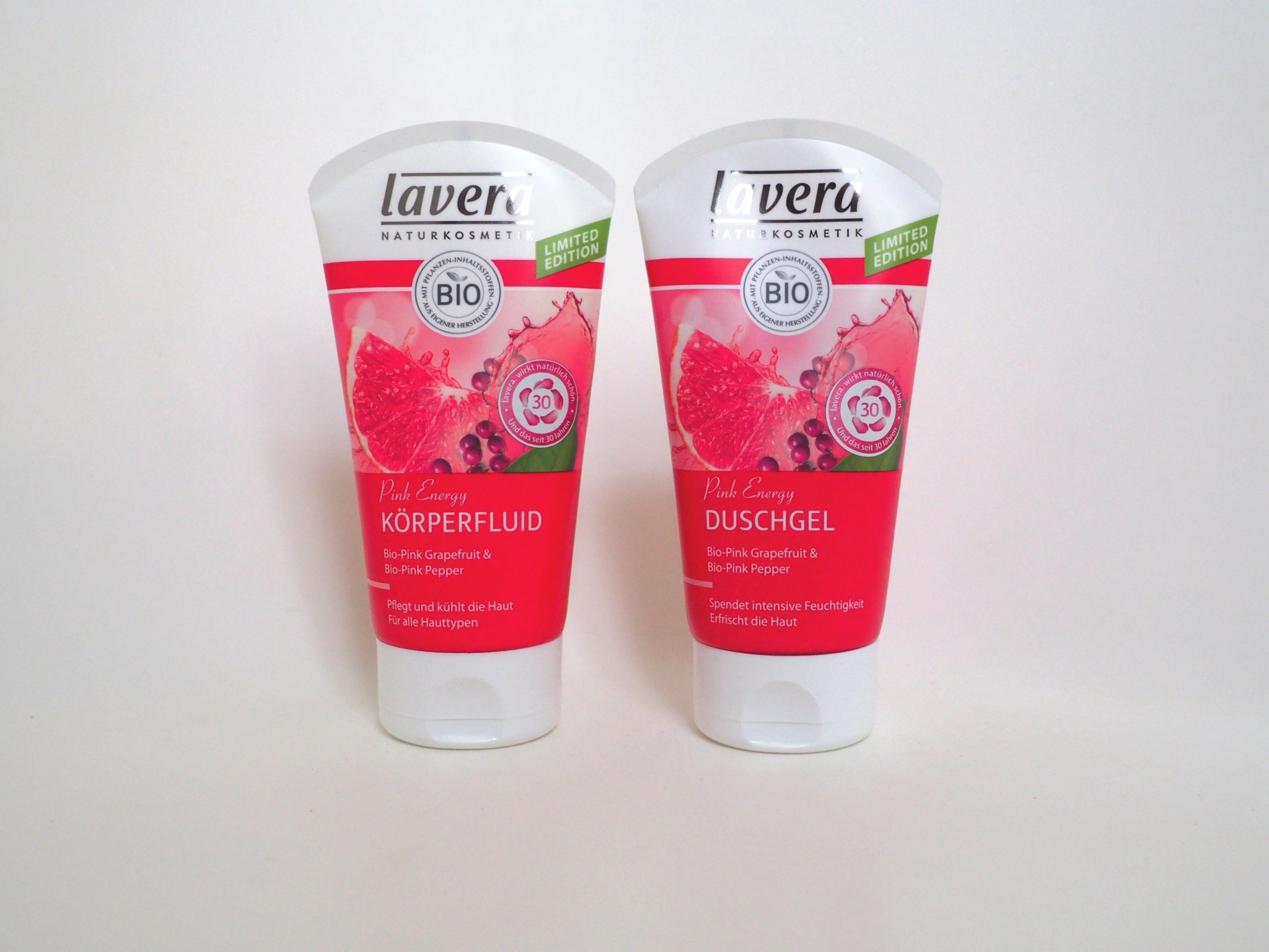 Lavera Naturkosmetik - Pink Energy Duschgel und Körperfluid