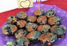 Blauschimmel Muffins für Halloween