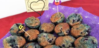 Blauschimmel Muffins für Halloween