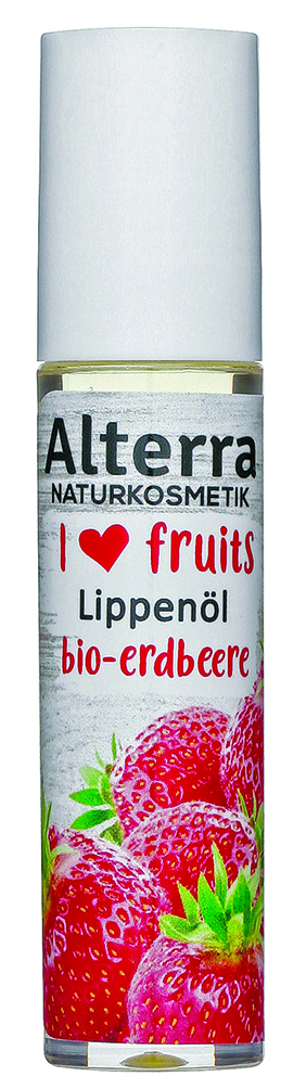 Alterra Naturkosmetik I Love Fruits - Lippenöl Bio Erdbeere