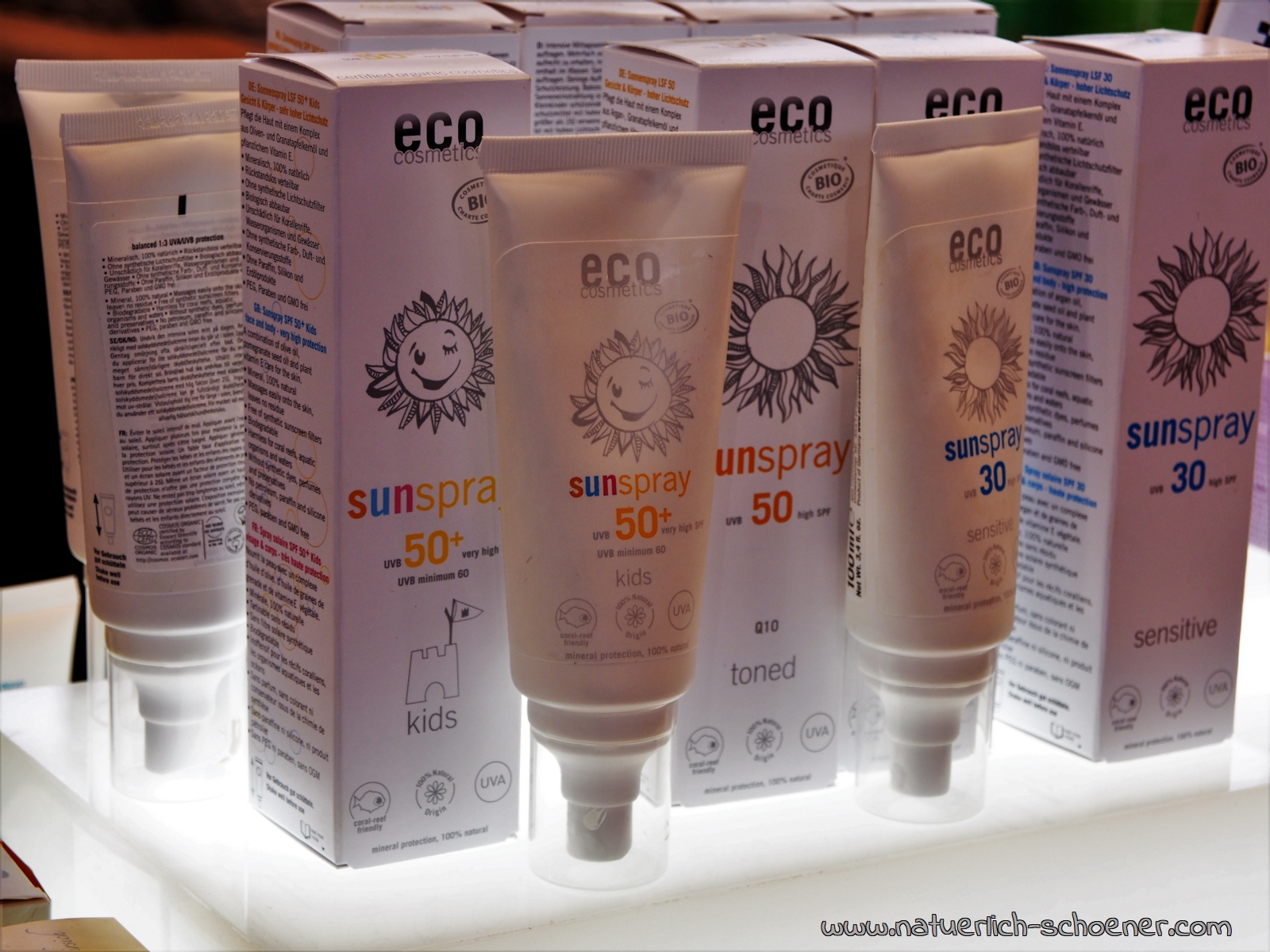 Eco Cosmetics - Neue Sonnensprays