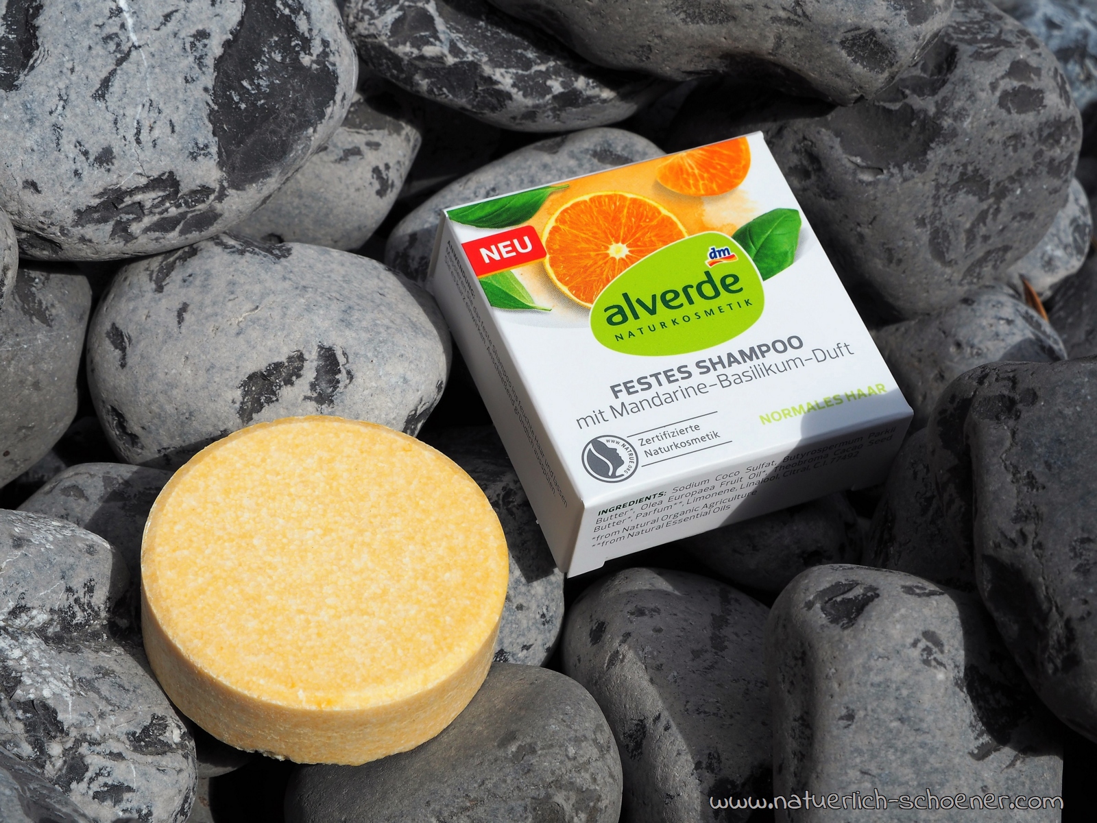 Alverde Naturkosmetik Festes Shampoo Mandarine