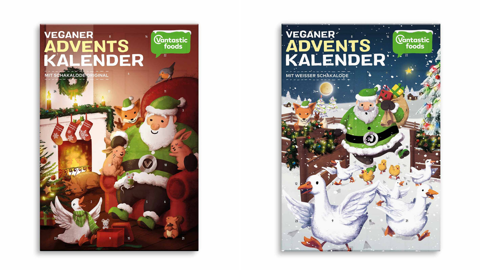 Veganer Schokoladen Adventskalender