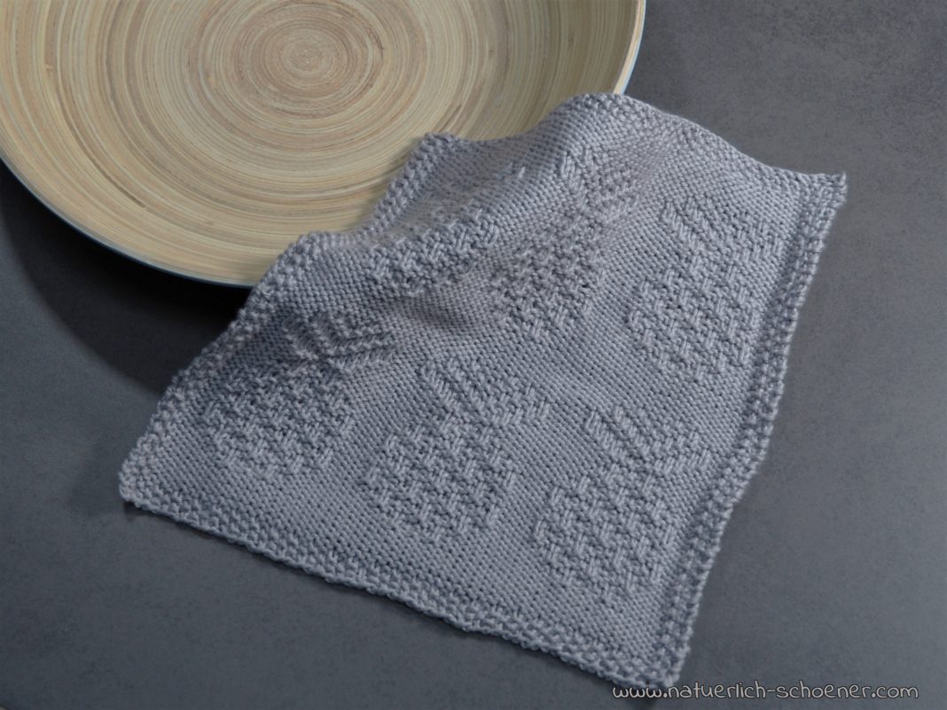 Anleitung Spültuch mit Ananasmuster selber stricken